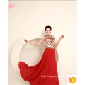 Alibaba A Line Floor Length Red Lace Crystal Beaded Ethic Evening Dress 2017